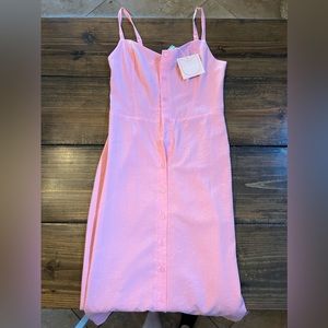Pink Kittenish button down dress